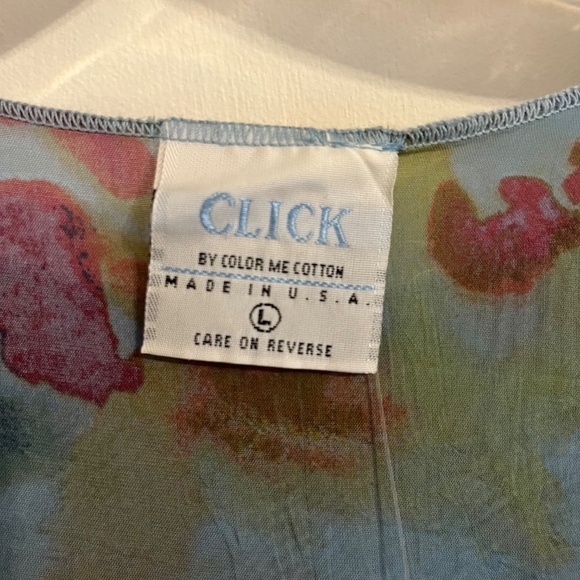 Blue Floral Open Blazer Ruffle Edges Casual Formal Top Jacket, Size L - Picture 2 of 8